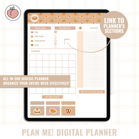 PLAN ME! SWEET BRUNCH | DIGITAL PLANNER - Versión en inglés