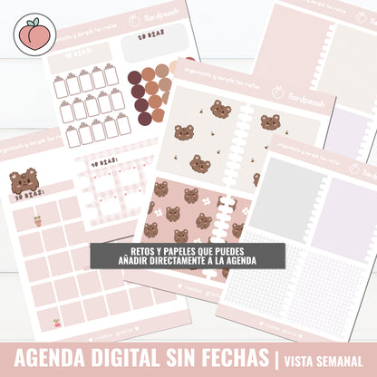 AGENDA DIGITAL SIN FECHAS | VISTA SEMANAL
