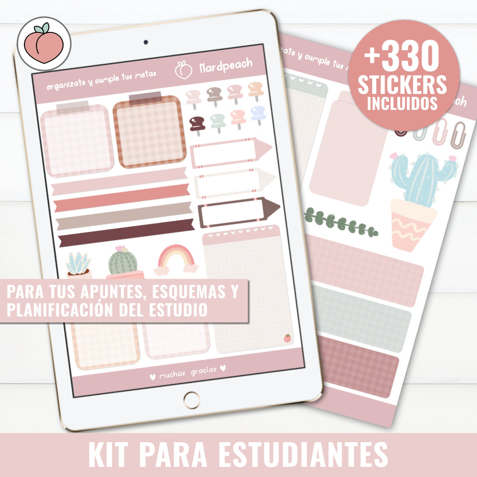 Stickers digitales para estudiantes | HardPeach