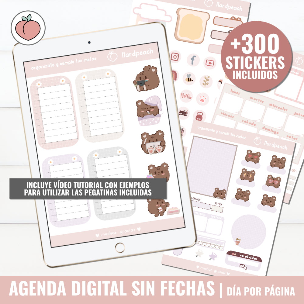 DIGITAL PLANNER UNDATED | DAY PER PAGE - Spanish version