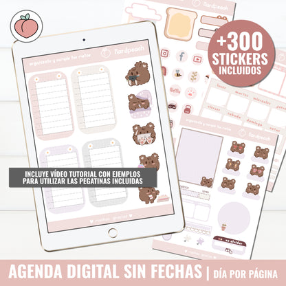 DIGITAL PLANNER UNDATED | DAY PER PAGE - Spanish version