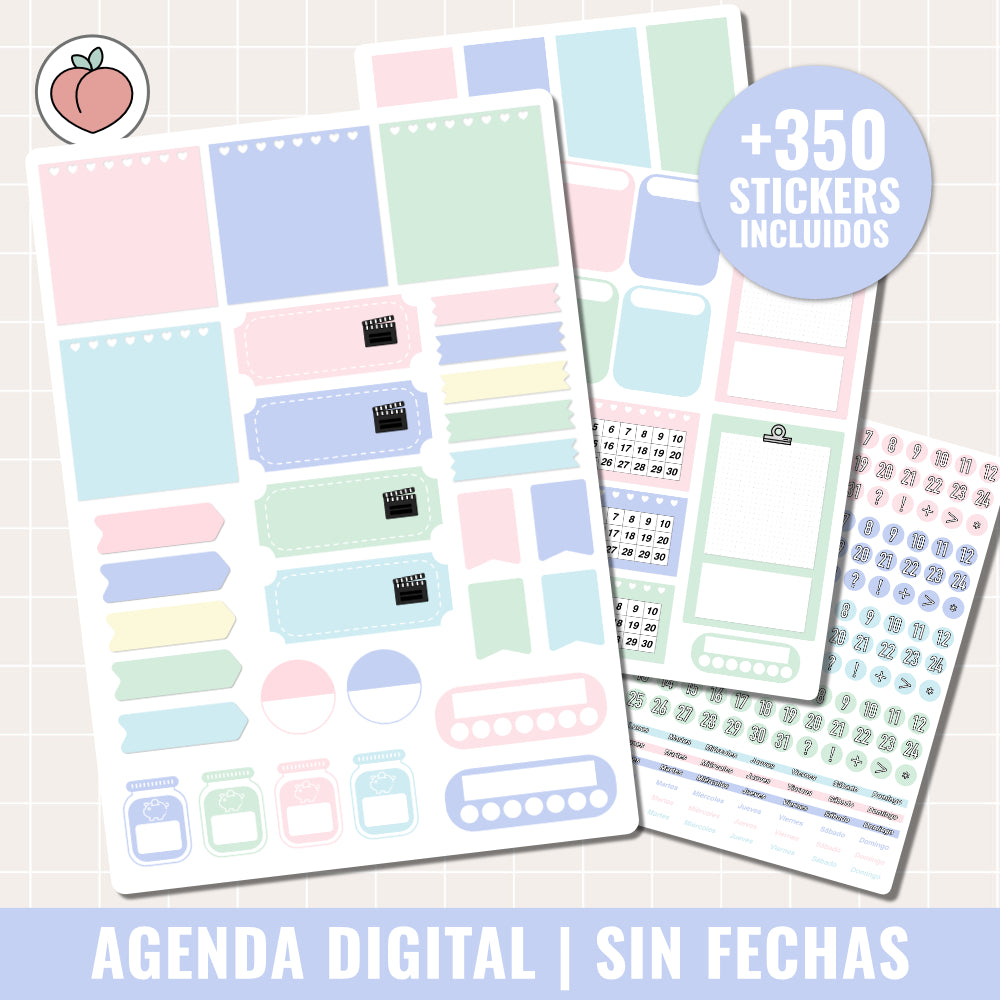 DIGITAL PLANNER UNDATED | DAY PER PAGE - Spanish version