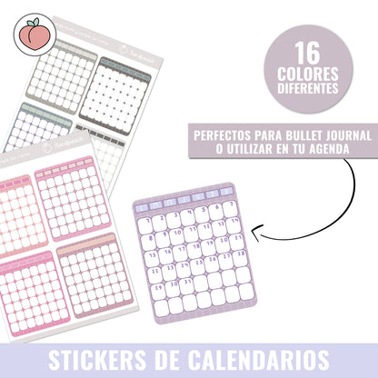 STICKERS DE CALENDARIOS