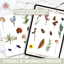Load image into Gallery viewer, NATURALEZA REALISTA | STICKERS DIGITALES
