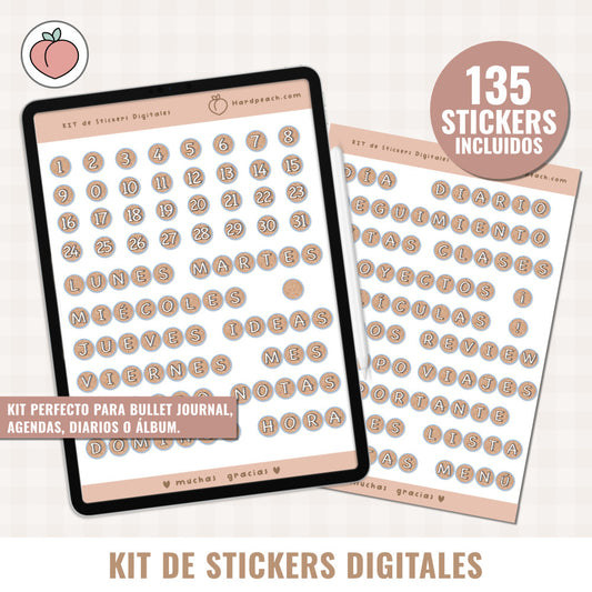 DIGITAL STICKERS KIT | SCRAPBOOKING EDITION - Spanish version