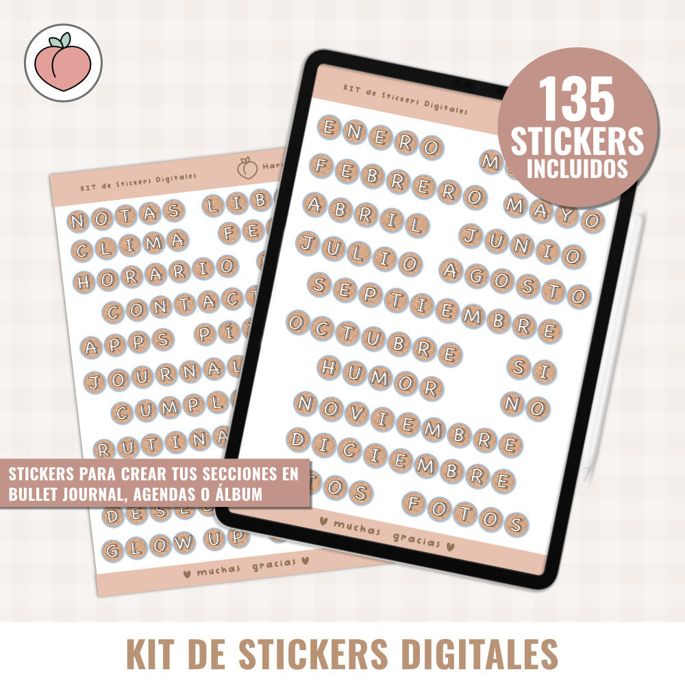 KIT DE STICKERS DIGITALES | EDICIÓN SCRAPBOOKING