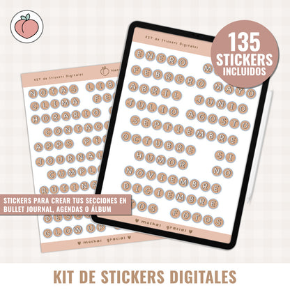 KIT DE STICKERS DIGITALES | EDICIÓN SCRAPBOOKING