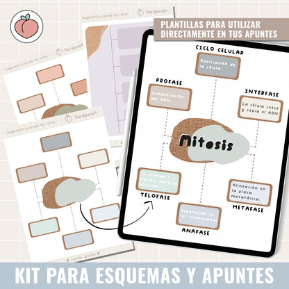 KIT DE STICKERS PARA ESTUDIANTES | ESQUEMAS Y APUNTES