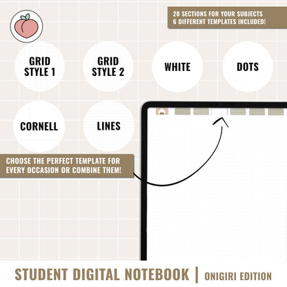 STUDENT DIGITAL NOTEBOOK | ONIGIRI EDITION