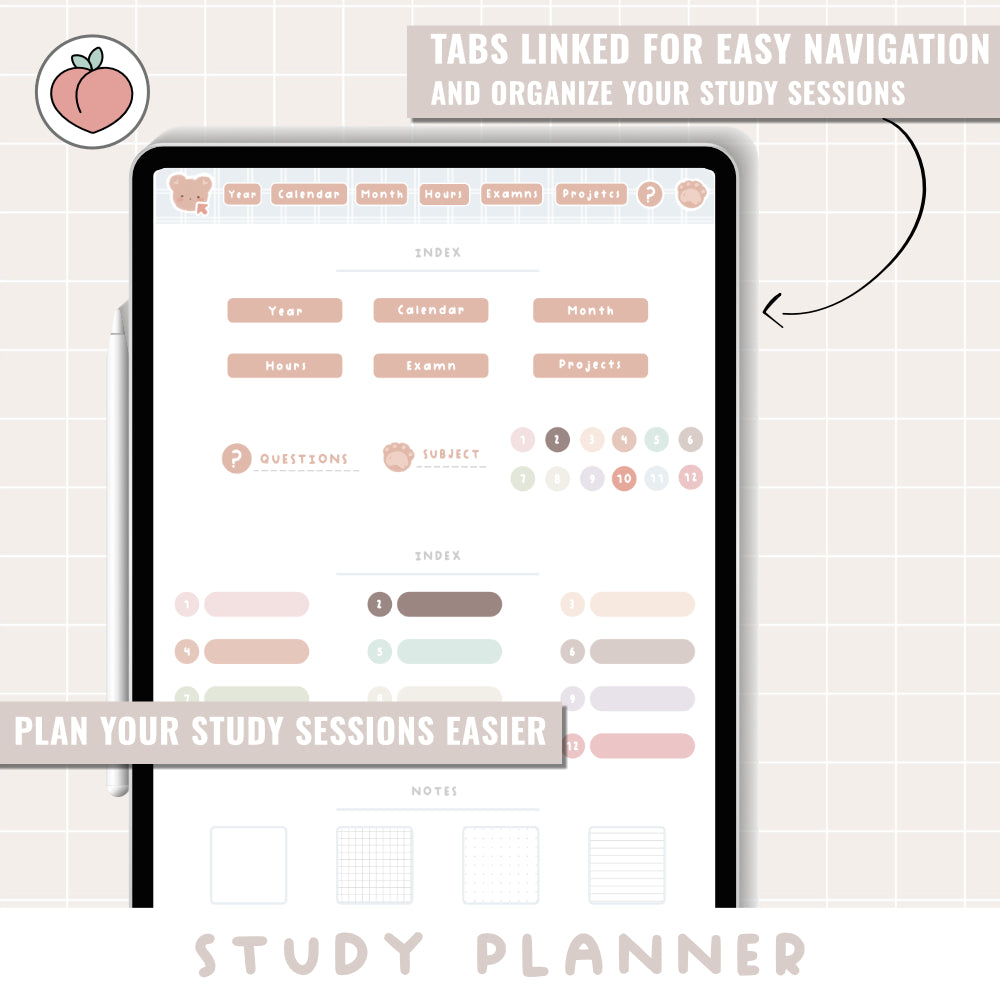 STUDENT DIGITAL PLANNER | STUDY PLANNER