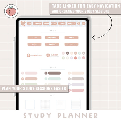 STUDENT DIGITAL PLANNER | STUDY PLANNER