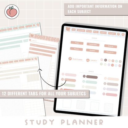 STUDENT DIGITAL PLANNER | STUDY PLANNER
