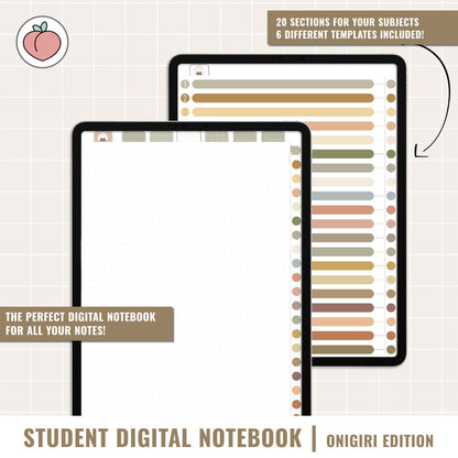 STUDENT DIGITAL NOTEBOOK | ONIGIRI EDITION