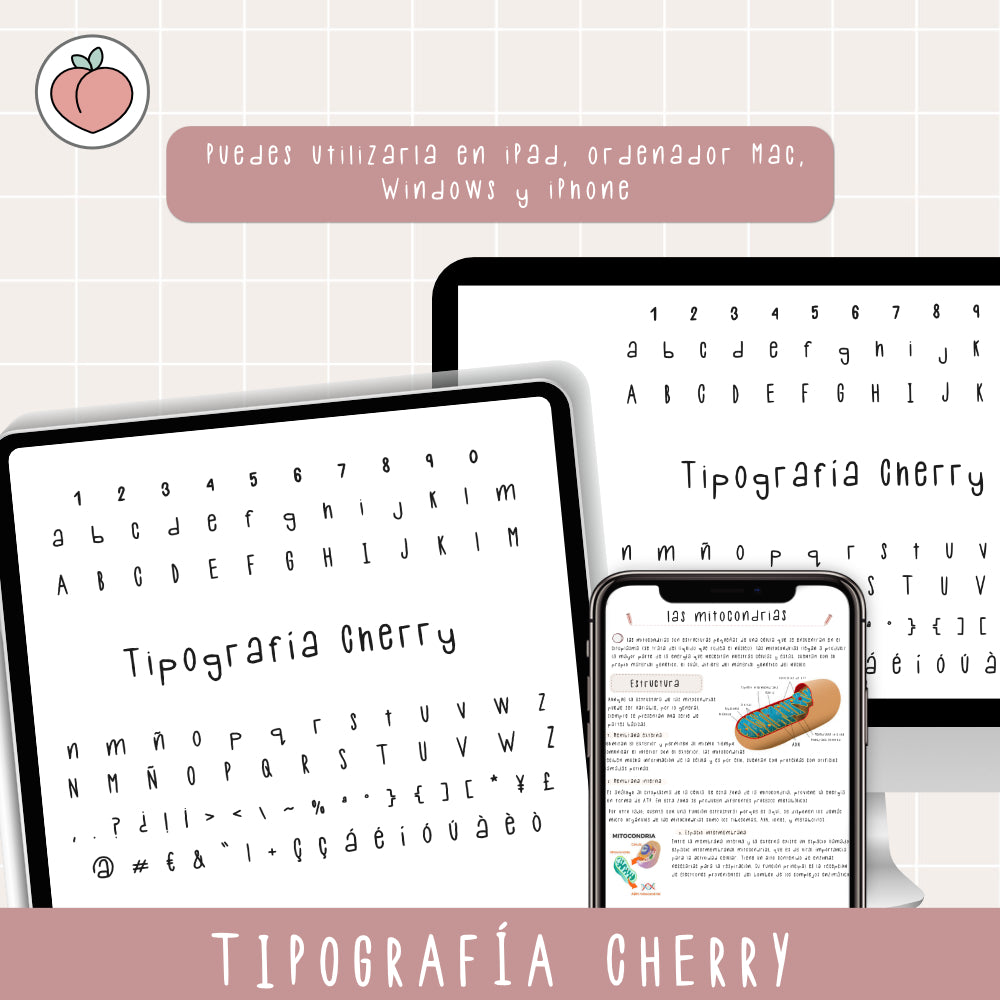 TIPOGRAFÍA MANUSCRITA  CHERRY | FUENTE ESCRITA A MANO