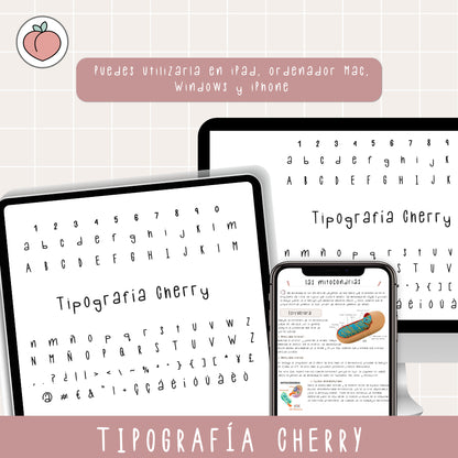 TIPOGRAFÍA MANUSCRITA  CHERRY | FUENTE ESCRITA A MANO
