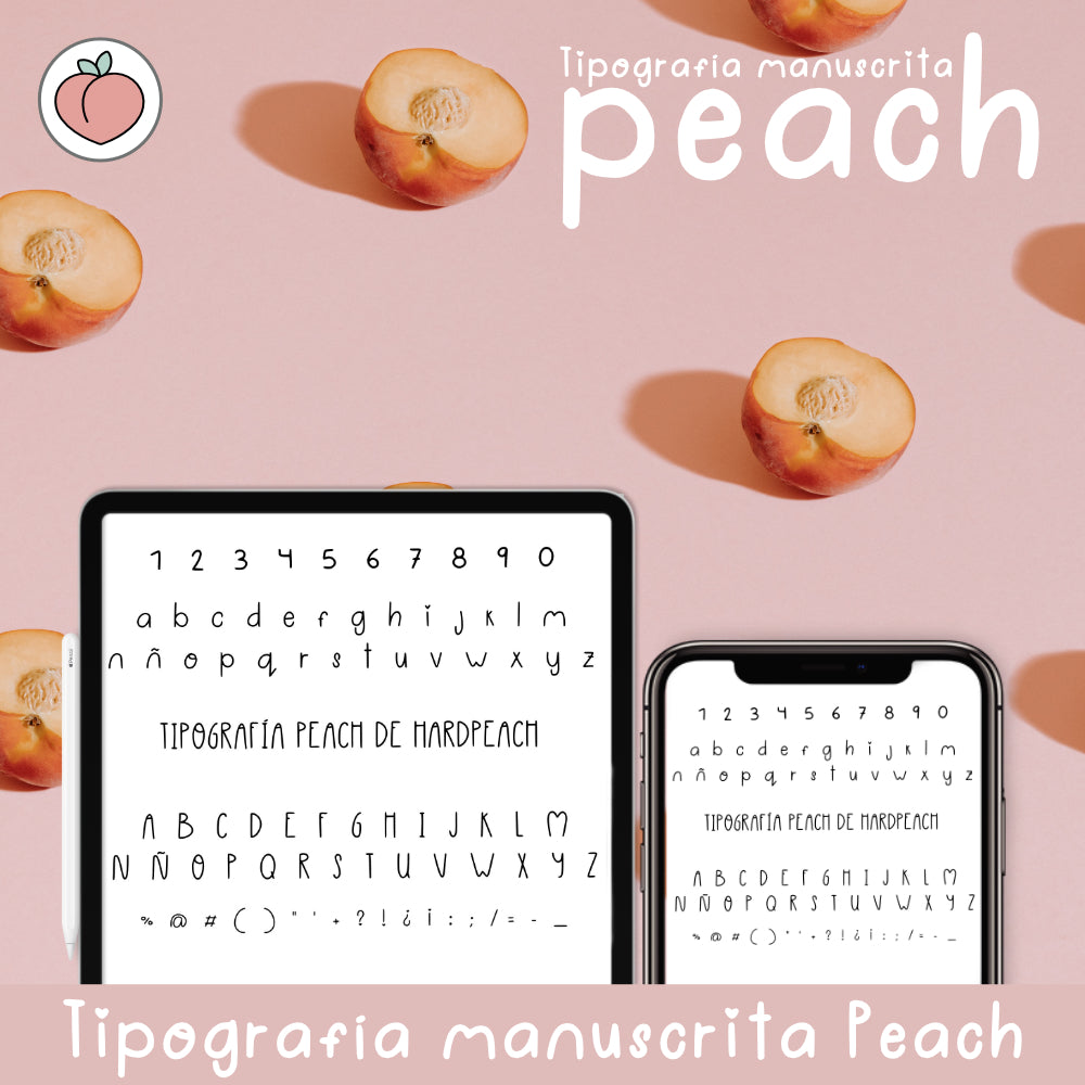 TIPOGRAFÍA MANUSCRITA PEACH  | FUENTE ESCRITA A MANO