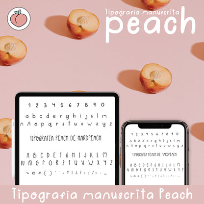 TIPOGRAFÍA MANUSCRITA PEACH  | FUENTE ESCRITA A MANO