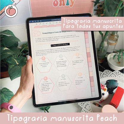 TIPOGRAFÍA MANUSCRITA PEACH  | FUENTE ESCRITA A MANO