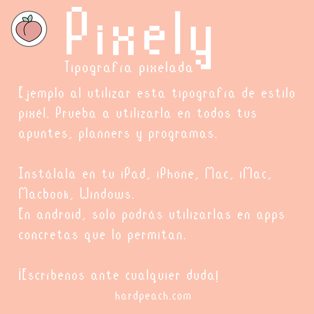 TIPOGRAFÍA PIXELY | ESTILO PÍXEL PARA TUS APUNTES, BULLET JOURNAL Y TÍTULOS