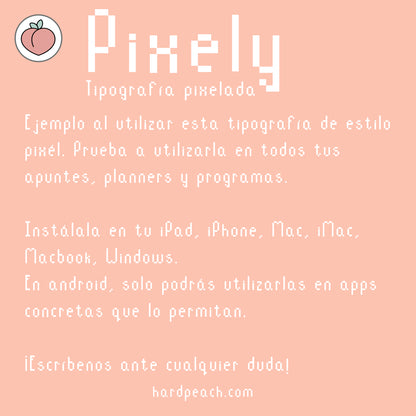 TIPOGRAFÍA PIXELY | ESTILO PÍXEL PARA TUS APUNTES, BULLET JOURNAL Y TÍTULOS