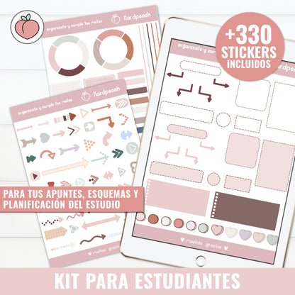 KIT DE STICKERS PARA ESTUDIANTES | PEGATINAS DIGITALES