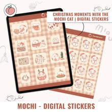 Load image into Gallery viewer, CHRISTMAS DIGITAL STICKERS | MOCHI CAT
